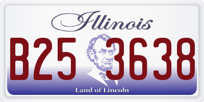 IL license plate B253638