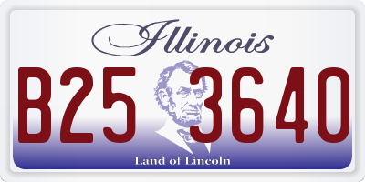 IL license plate B253640