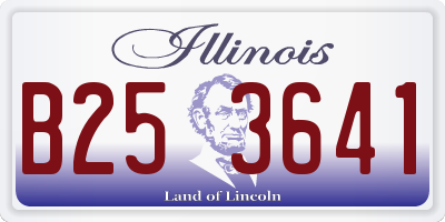 IL license plate B253641