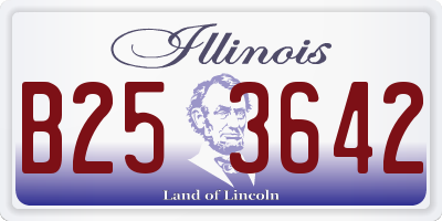 IL license plate B253642
