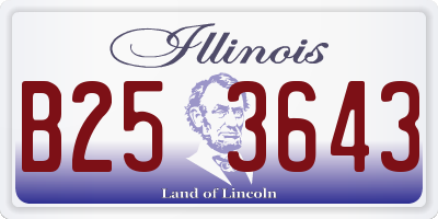 IL license plate B253643