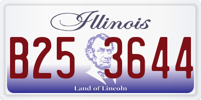IL license plate B253644