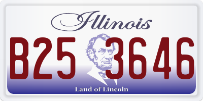 IL license plate B253646