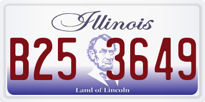 IL license plate B253649