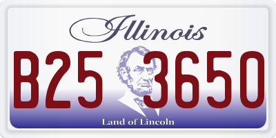 IL license plate B253650