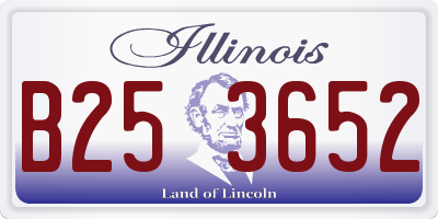 IL license plate B253652