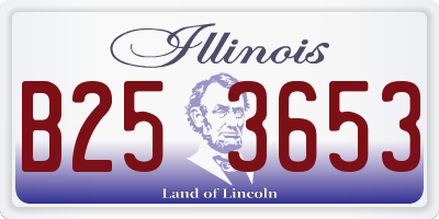 IL license plate B253653