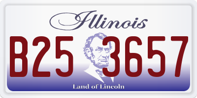 IL license plate B253657