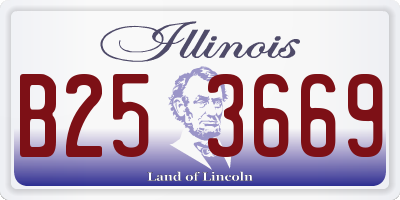 IL license plate B253669