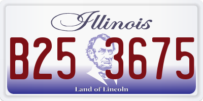 IL license plate B253675