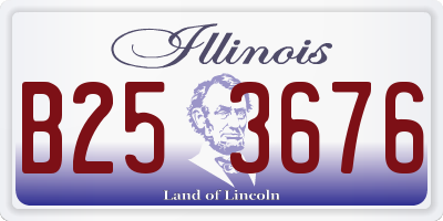 IL license plate B253676