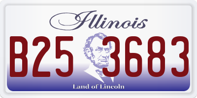 IL license plate B253683