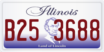 IL license plate B253688