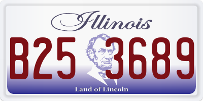 IL license plate B253689