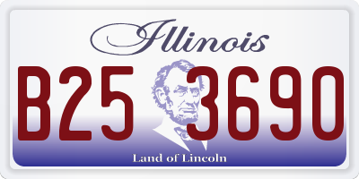 IL license plate B253690