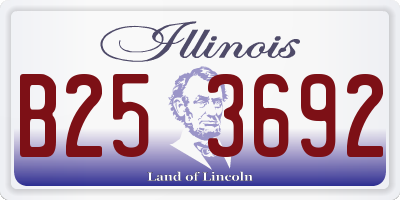 IL license plate B253692