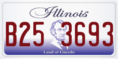 IL license plate B253693