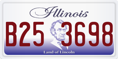 IL license plate B253698