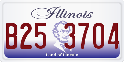 IL license plate B253704