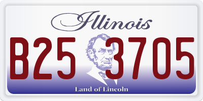 IL license plate B253705