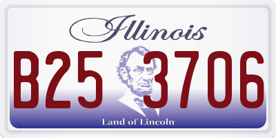 IL license plate B253706