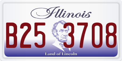 IL license plate B253708