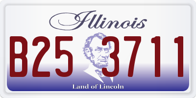 IL license plate B253711