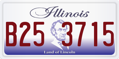 IL license plate B253715