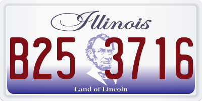 IL license plate B253716