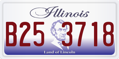 IL license plate B253718