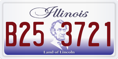 IL license plate B253721