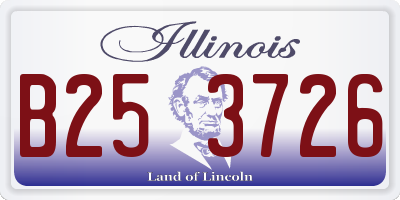 IL license plate B253726