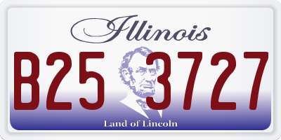 IL license plate B253727