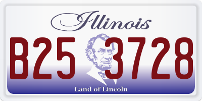 IL license plate B253728