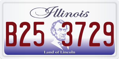 IL license plate B253729