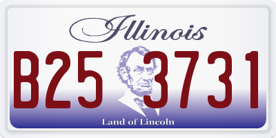 IL license plate B253731