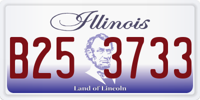 IL license plate B253733