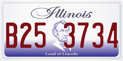 IL license plate B253734
