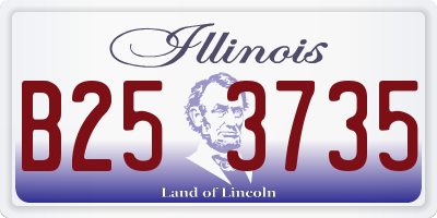 IL license plate B253735