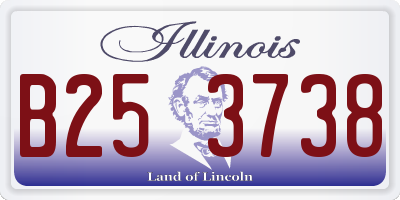 IL license plate B253738