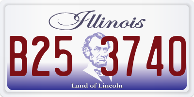 IL license plate B253740
