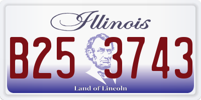 IL license plate B253743