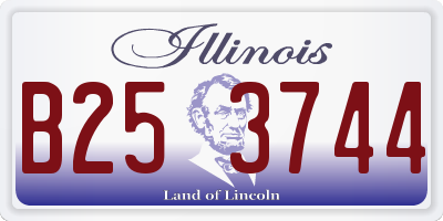 IL license plate B253744