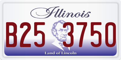 IL license plate B253750