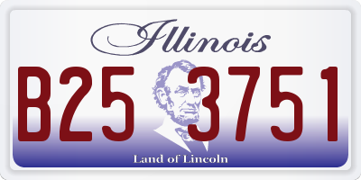 IL license plate B253751