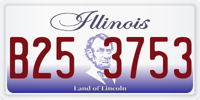 IL license plate B253753