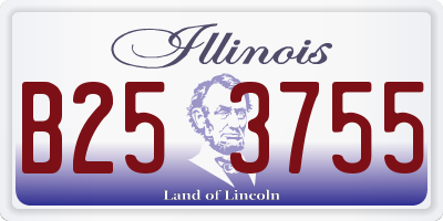 IL license plate B253755