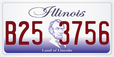 IL license plate B253756