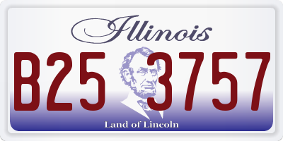 IL license plate B253757