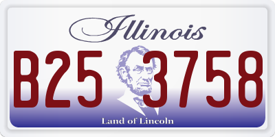 IL license plate B253758